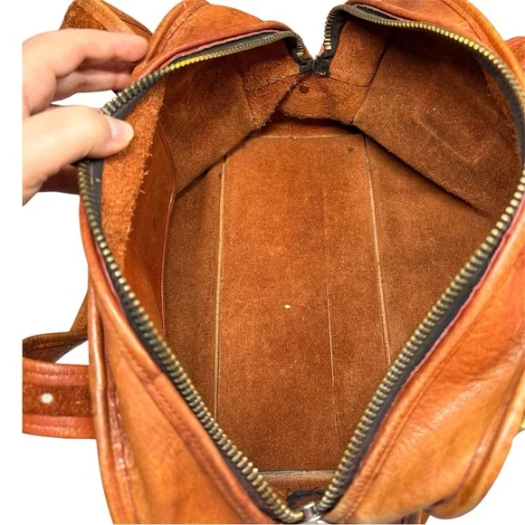 Vintage Coach OG Flite Bag in Rust - Style No. 9325 w/ Cartouche Embossing - Picture 10 of 11